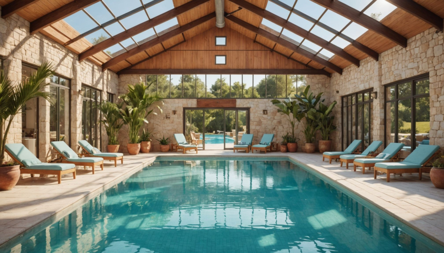 Genieten van een camping met binnenzwembad in frankrijk